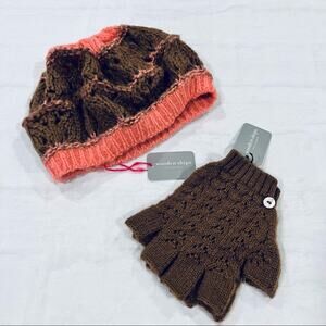 Wooden Ships Hat/Gloves/Scarf Set NWT